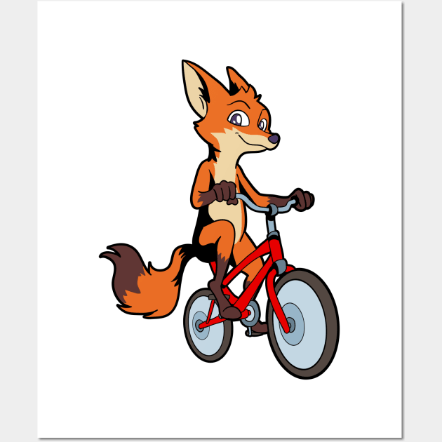Fox on a bike sale
